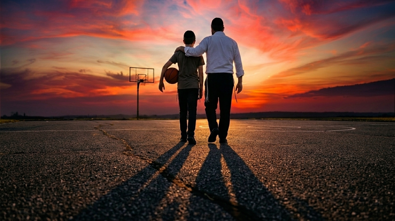 Father and Son Basketball